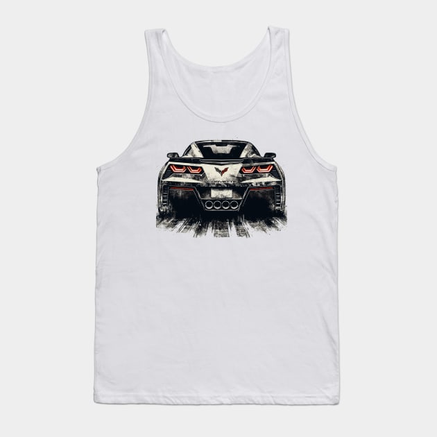 Chevy Corvette Tank Top by Vehicles-Art